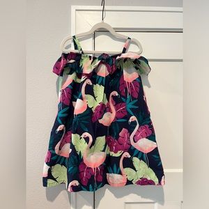 Gymboree girls flamingo dress, size 5T